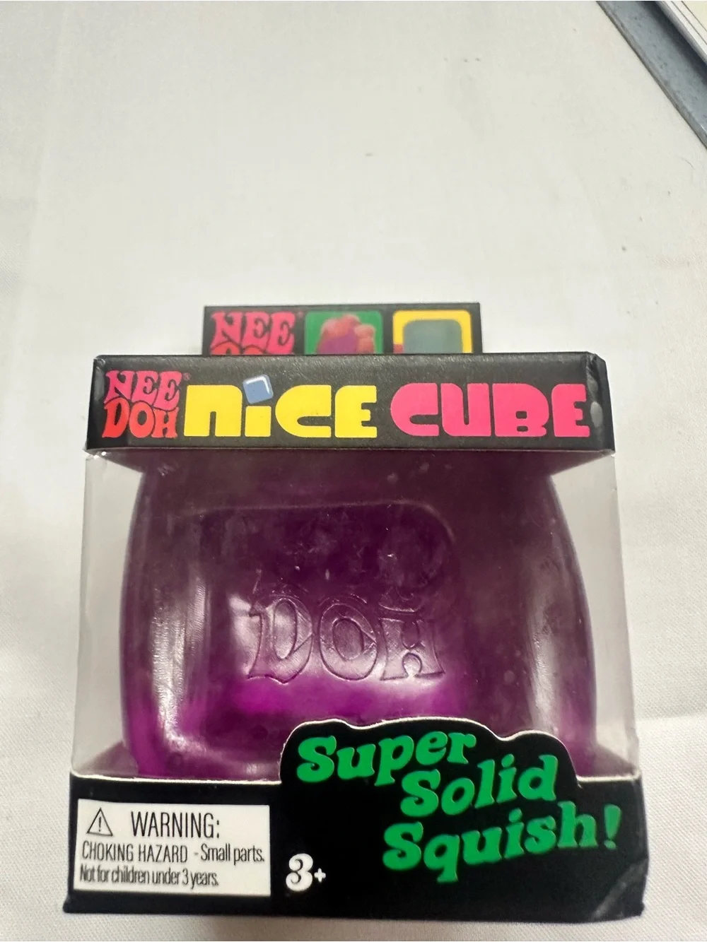 Nee Doh Nice Cube Super Solid Squish - Purple